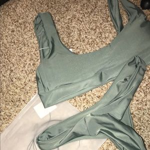 NEW green thong bikini